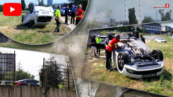 İstanbul'da adliye otoparkında akılalmaz kaza! Hakimin kullandığı araç 2 metreden aşağı uçtu!