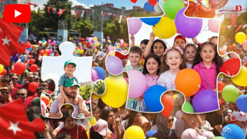 İstanbul'da binlerce balon kanseri yenen 9 yaşındaki Almira için gökyüzüne bırakıldı