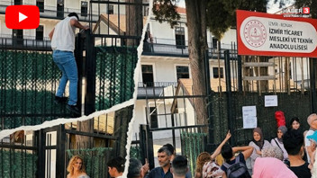 YKS'ye geç kalan öğrenciler okul demirlerinden atladı ama sınava alınmadı