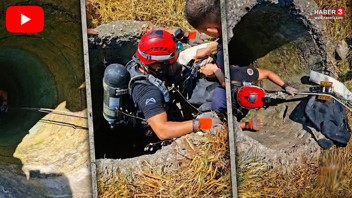 İtfaiye erlerinden 18 metrelik kuyuda nefes kesen operasyon