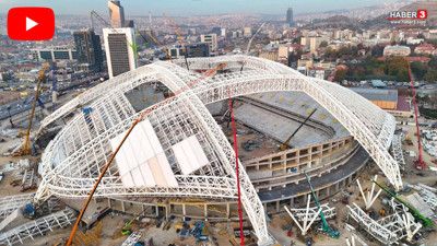 Dünya çapında bir ilk olacak dev 19 Mayıs Stadyumu'nun son hali dron kamerasında