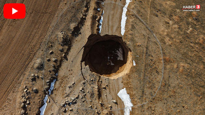 Yer yarıldı, 30 metrelik dev çukur panik yarattı!