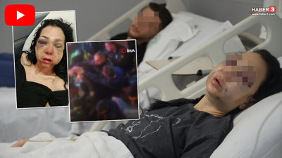 Anne oğula dehşeti yaşattılar! ''Küfür etmeyin'' diyen anne oğula meydan dayağı kamerada