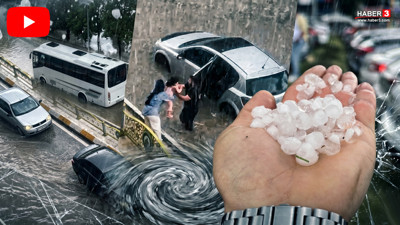 Yağışlar Türkiye'ye giriş yaptı; sağanak ve dolu hayatı felç etti: Araçlar yollarda mahsur kaldı