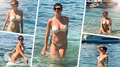 Melis Sezen yaz sezonunu beyaz bikinisiyle açtı, gören bir daha baktı