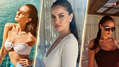 Fahriye Evcen'den yeni projesi öncesi yaz tatilinin tadını çıkardı
