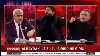 Ümit Zileli ile Mustafa Albayrak arasında küfürlü kavga! Rasim Ozan Kütahyalı araya giremedi
