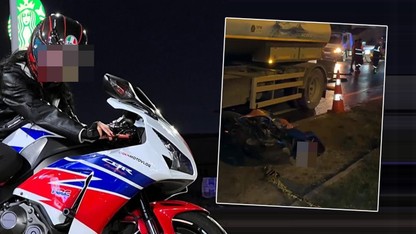 Beton mikseriyle çarpışan kadın motosiklet sürücüsü feci halde can verdi