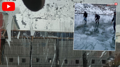 Burası Kuzey Kutbu değil Türkiye... Her şey bir gecede dondu!