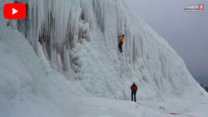Palandöken'de dondurucu soğukta nefes kesen anlar...
