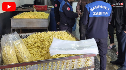 Merdiven altı üretimhaneye yüzlerce kiloluk mide bulandıran baskın!
