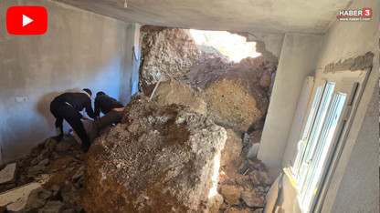 Dev kayalar evleri kağıt gibi ezdi, duvarları delip geçti! Gören gözlerine inanamadı