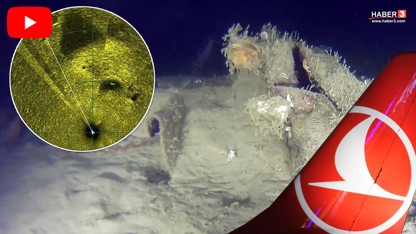 Marmara Denizi'ne düşen THY uçağının enkazından yeni parçalar bulundu