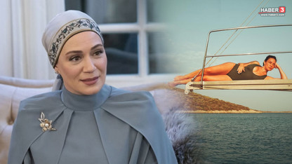 Kızılcık Şerbeti'nin yıldızı 44. yaşına mayolu pozlarıyla ''merhaba'' dedi