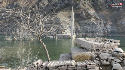 Sular çekildi, Türkiye'nin yapay Atlantis'i yeniden ortaya çıktı!