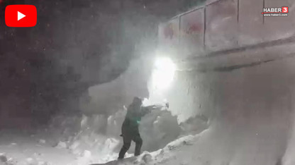 Türkiye'den Sibirya'yı aratmayan görüntüler: Kar kalınlığı 3 metreyi buldu!