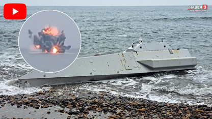 Ordu'da büyük panik! Sahile vuran insansız deniz aracı imha edildi