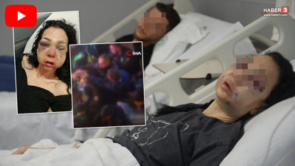 Anne oğula dehşeti yaşattılar! ''Küfür etmeyin'' diyen anne oğula meydan dayağı kamerada