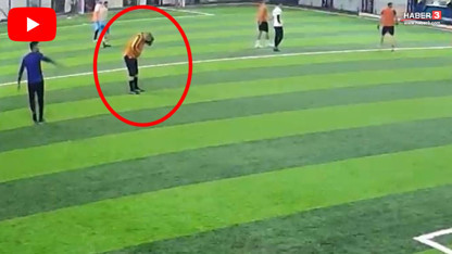 Ölüm onu halı sahada yakaladı: Son anları kamerada