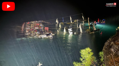 Fethiye'de gece yarısı facia: Tur teknesi kayalıklara çarpıp battı; 6 kişi kurtarıldı, 1 kişi öldü