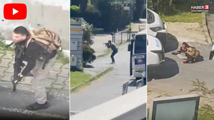 İsrail Konsolosluğu önünde saldırganların etkisiz hale getirildiği anlar kamerada