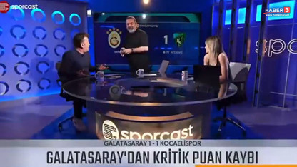 Galatasaray maçı sonrası canlı yayında büyük kavga: Mikrofonu fırlatıp stüdyoyu terk etti!