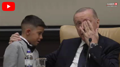 Külliye'de 23 Nisan törenine damga vuran anlar: Erdoğan gözyaşlarını tutamadı