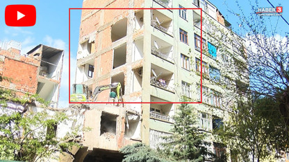 Hasarlı bina yıkımında akılalmaz skandal! Komşu apartman çırılçıplak kaldı!