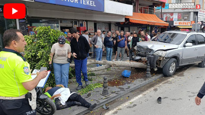 Kırmızı ışık ihlali yapan sürücü ortalığı savaş alanına çevirdi! Korkunç kaza saniye saniye kamerada