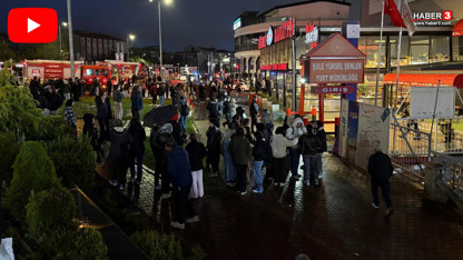 Kız öğrenci yurdunda büyük panik! Öğrenciler pijamalraıyla sokağa fırladı!