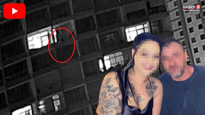 7. kattan düşerek ölen genç kadın balkonda asılı kalmış! Korkunç görüntüler