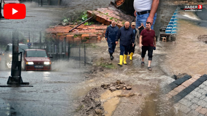 Aniden bastıran sağanak bir şehrimizi yuttu! Yollar, duvarlar çöktü, ev ve iş yerleri sular altında!