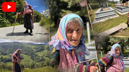 Mezarlık yolunda bitmeyen vefa: Ayağında kara lastik, elinde baston...