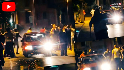 Trafikte ortalık savaş yerine döndü: Sopalarla birbirine giren kalabalığı polis zor ayırdı