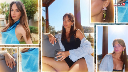 Ekranların güzel oyuncusu tatil pozlarıyla mankenlere rakip oldu