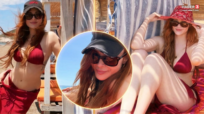 Artık 50 yaşına merdiven dayayan güzel oyuncu da yaz sezonunu bikini şovuyla açtı