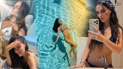 Yazın keyfini çıkaran Özgü Kaya tatil pozlarıyla sosyal medyayı sallamaya devam ediyor