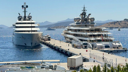 Milyar dolarlık süper yatlar Bodrum'da... Servet bıraktılar!