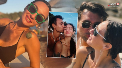 Birce Akalay ve Hakan Kurtaş tatilde aşka geldi: Aşk tatili sosyal medyayı salladı