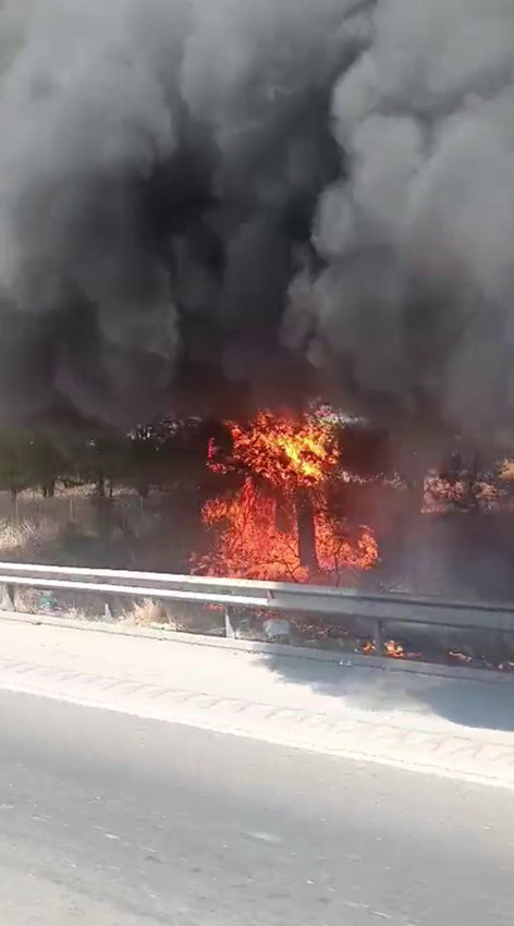 Yolcu otobüsü alev alev yandı - Resim: 4