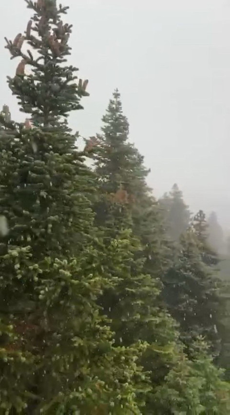 Kış turizminin cennetine ilk kar taneleri düştü... - Resim: 1