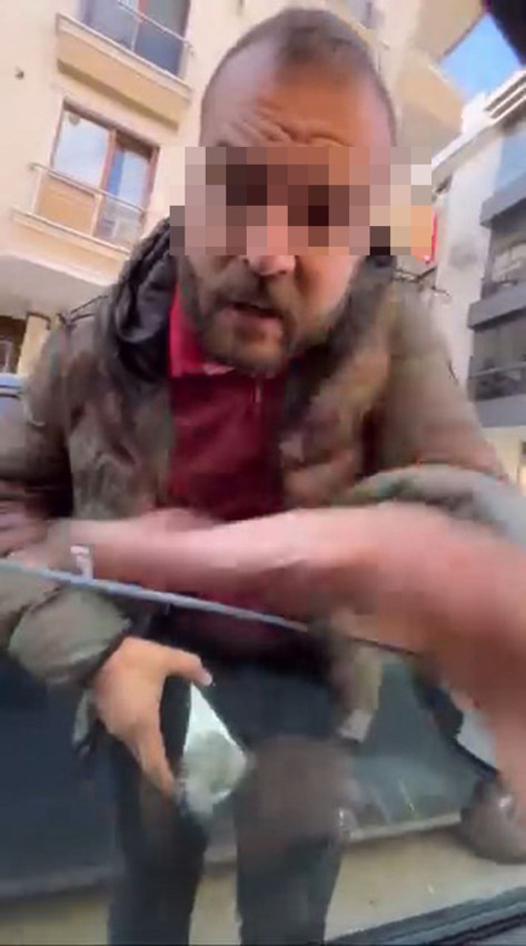 Trafikte ters yönden gelip yol kesen maganda dehşeti kamerada - Resim: 3