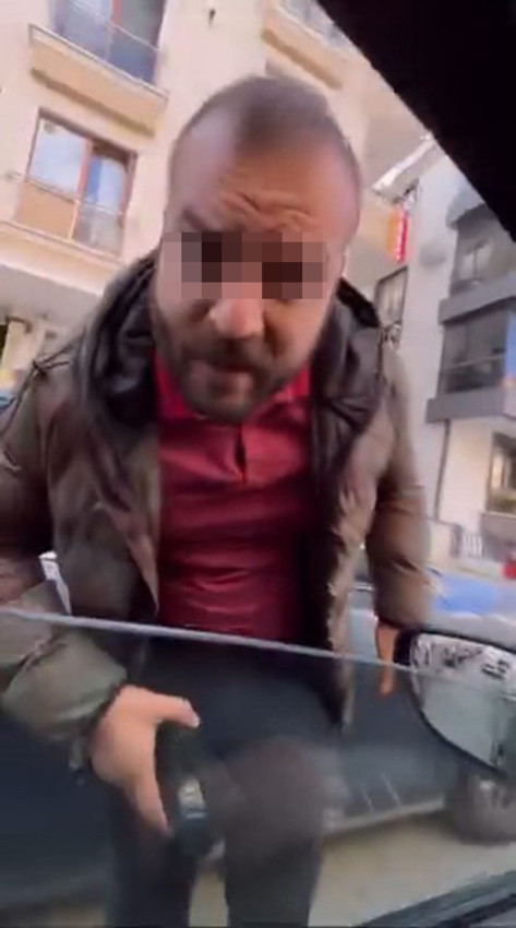 Trafikte ters yönden gelip yol kesen maganda dehşeti kamerada - Resim: 4