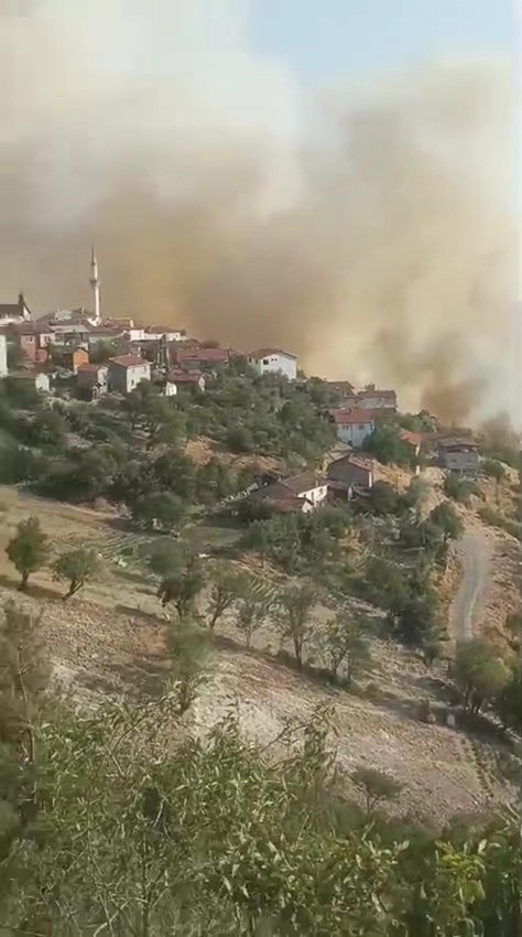 Bursa-Balıkesir sınırında orman yangını: Bir mahalle boşaltıldı - Resim: 2