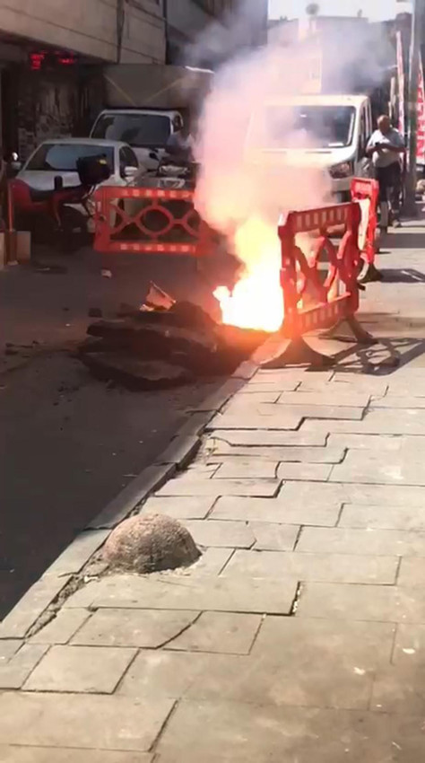 İstanbul'da korkutan patlama: Yeraltından alevler yükseldi - Resim: 2