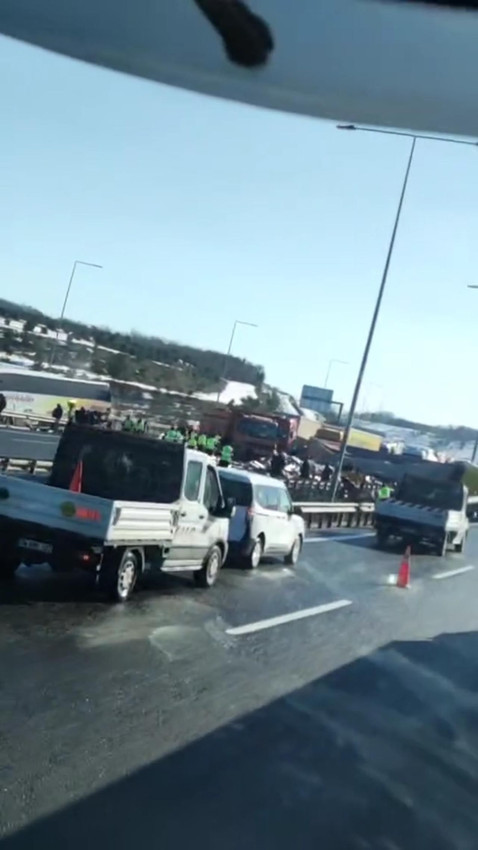 Kuzey Marmara Otoyolu'nda TIR yolcu otobüsünü biçti - Resim: 4