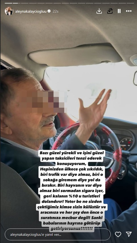 Köpeğiyle bindiği taksiciyle tartışan Aleyna Kalaycıoğlu karakolluk oldu - Resim: 2
