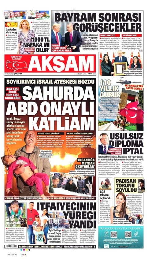 Ekrem İmamoğlu'nun diplomasının iptalini hangi gazete nasıl gördü ? - Resim: 2