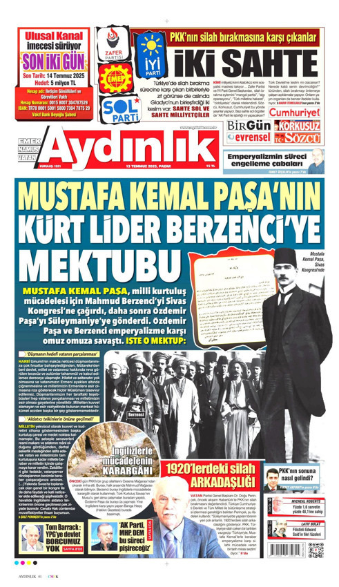 Cumhurbaşkanı Erdoğan'ın ''tarihi'' açıklamasını hangi gazete nasıl gördü - Resim: 3