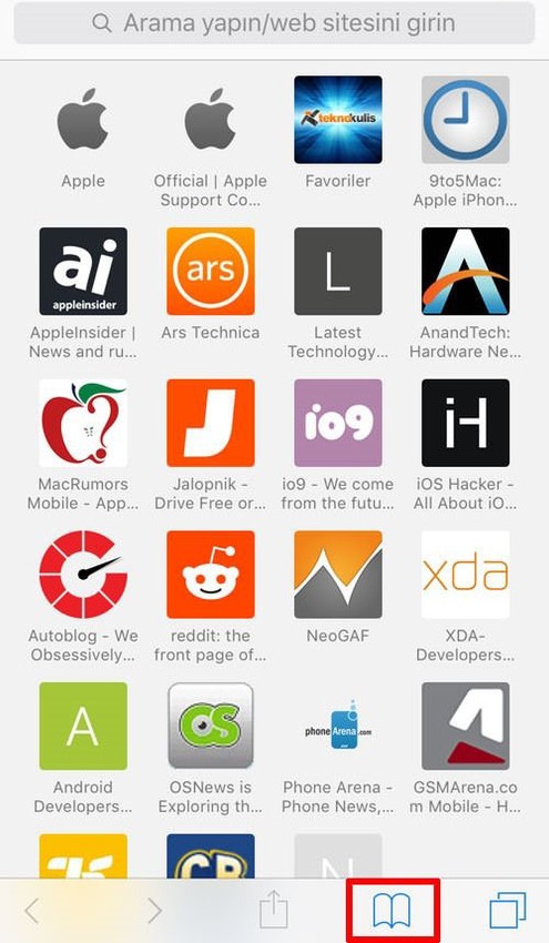 iPhone Safari'de Favoriler nasıl gizlenir?  - Resim: 1